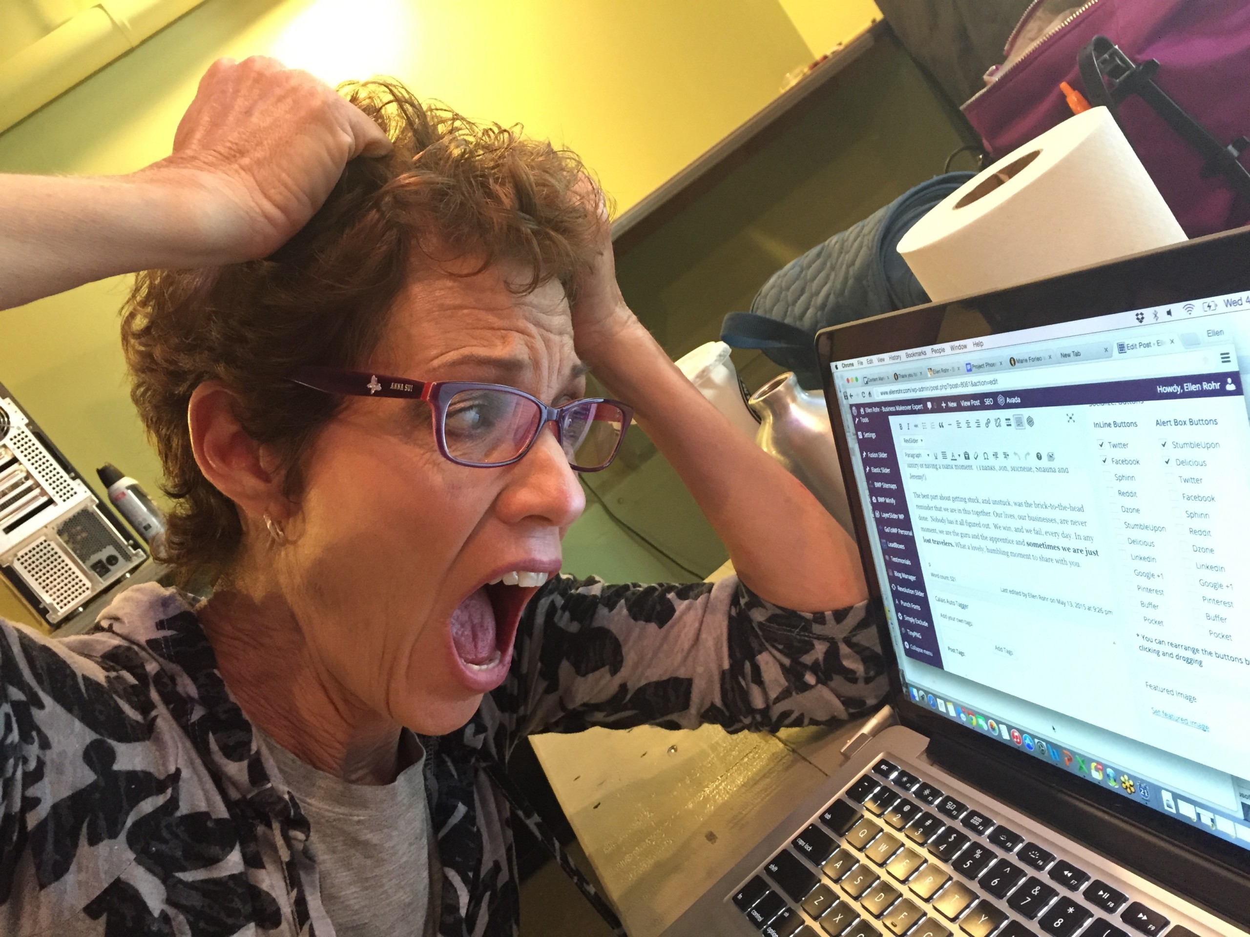 How I got UNstuck today…